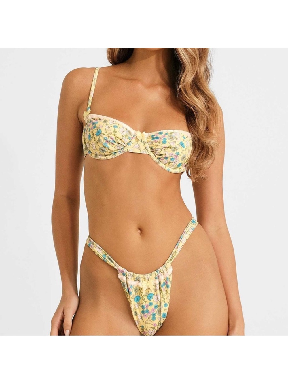 Blackbough Yellow and Blue Bikini Set